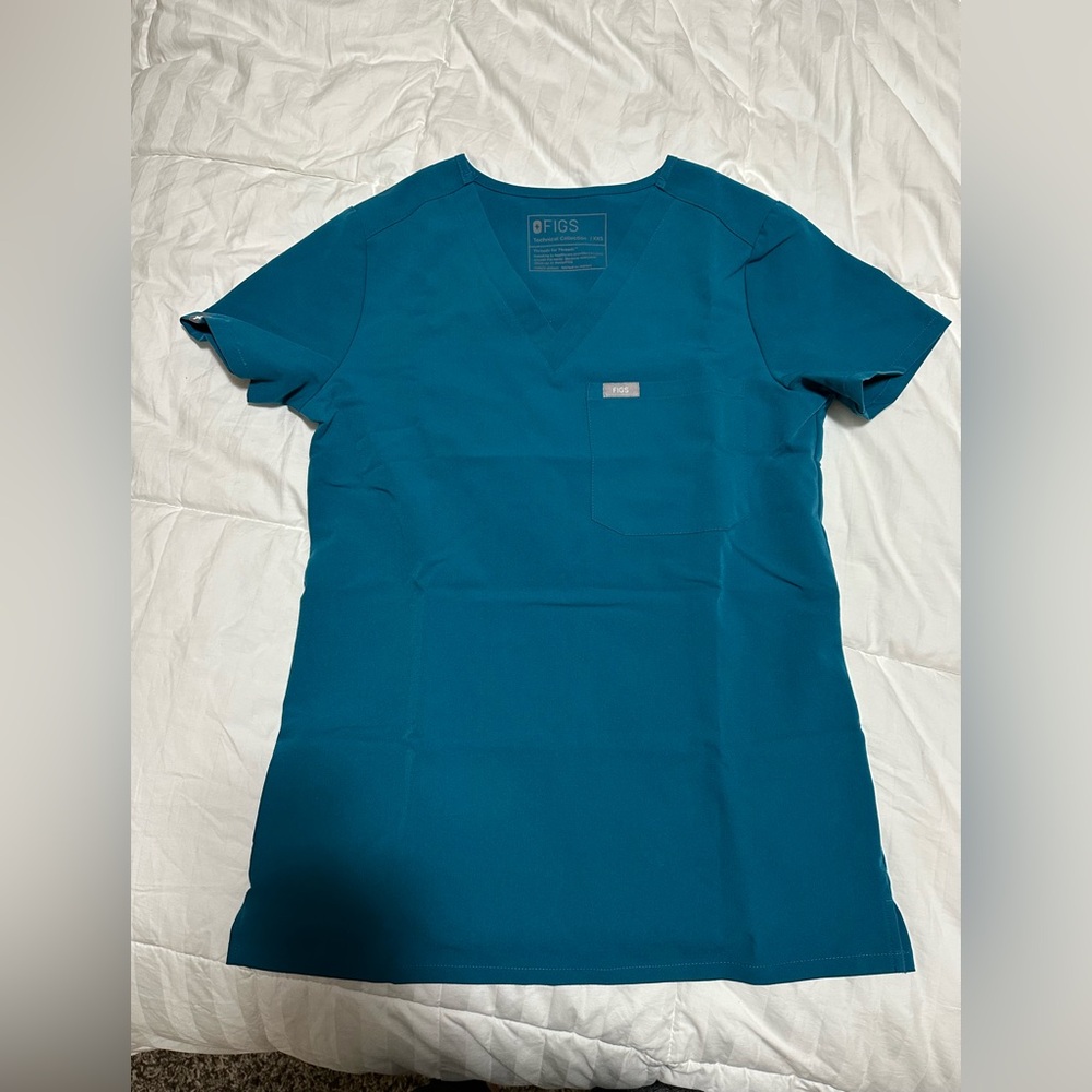 FIGS XXS Pacific blue Catarina scrub top